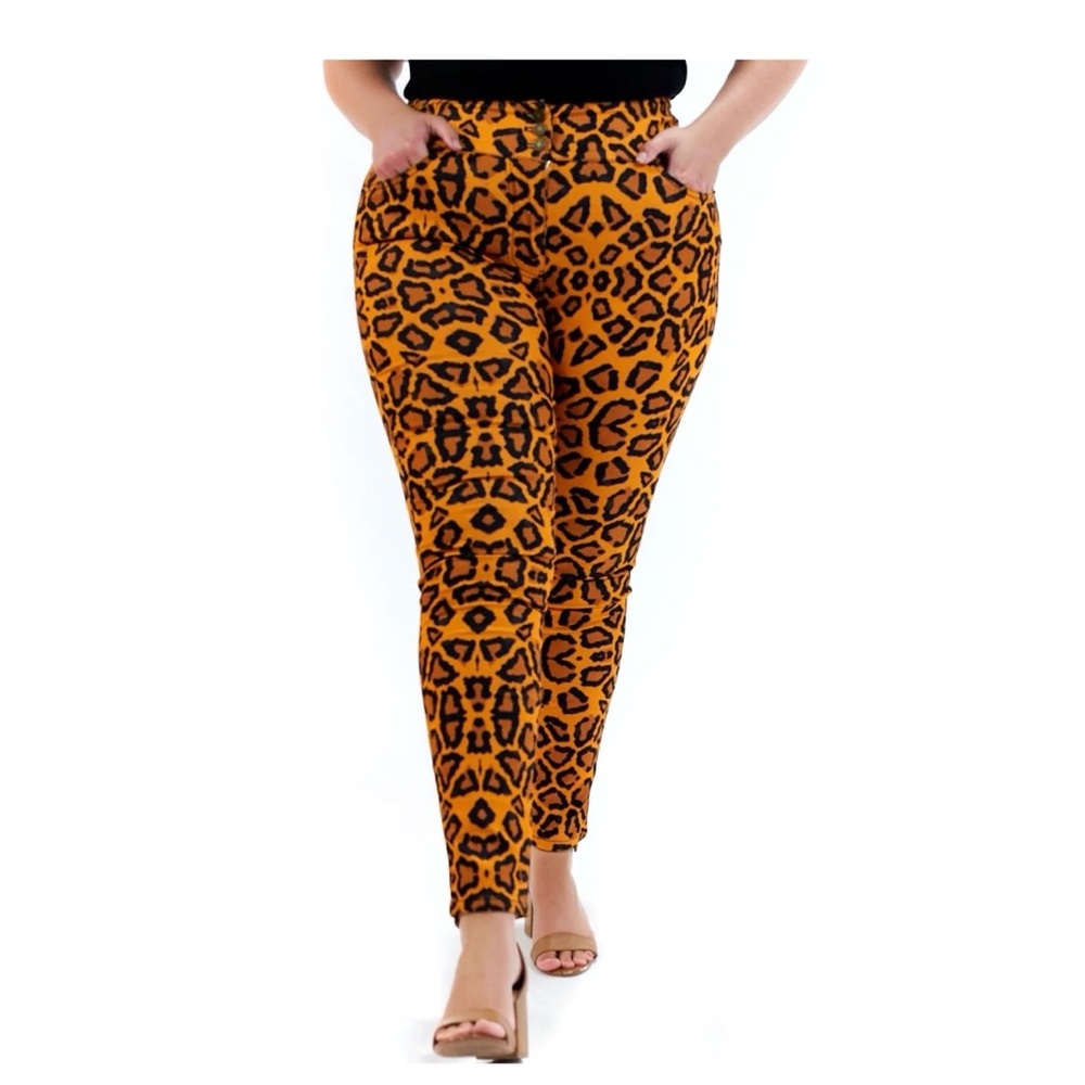 NWT Sassy Jones Khloe Leggings - Leopard 3x